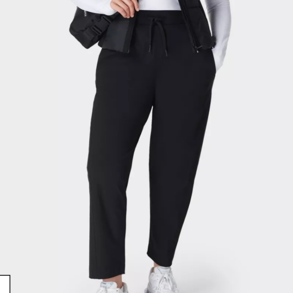Sweaty Betty Black Explorer Pants Lightweight Joggers Size XL